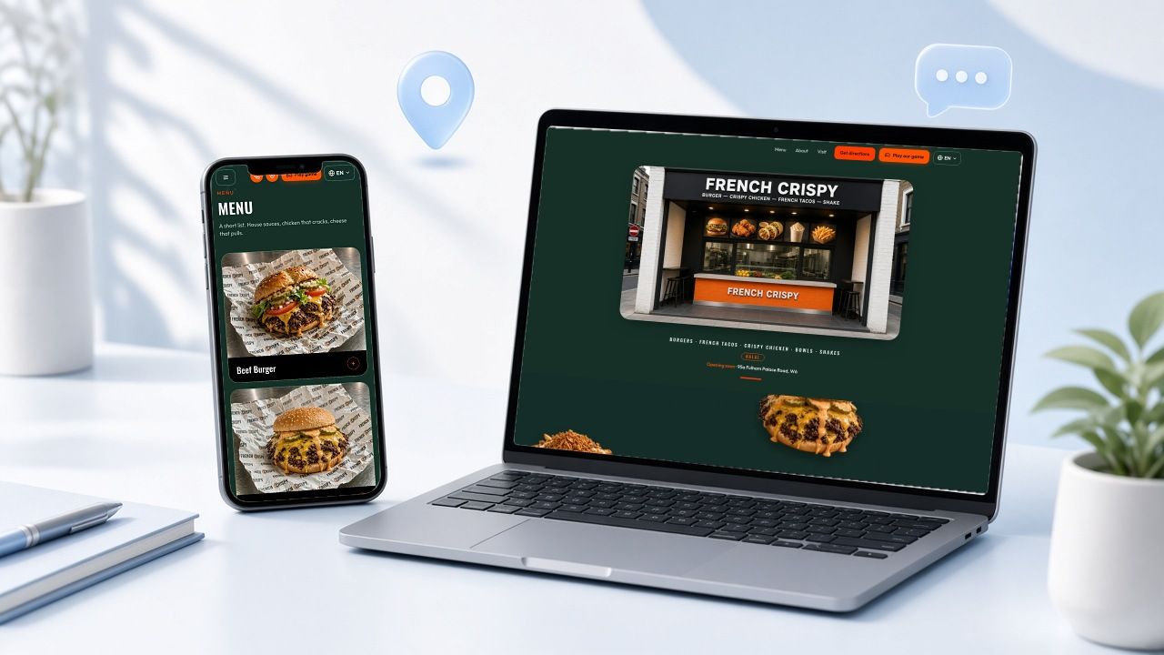 French Crispy restaurant website